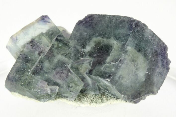 Green Cubic Fluorite Crystals with Phantoms - Yaogangxian Mine #215789